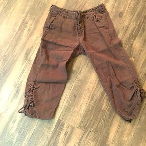 Gap Cropped Linen Pants